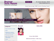 Tablet Screenshot of medecin-esthetique-visage.com